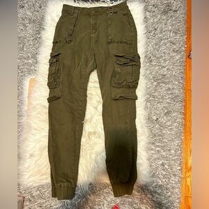 Olive  green cargo joggers
